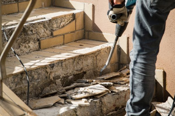 Concrete Stair Demolition in Lansdale