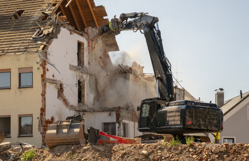 Demolition Equipment at Work